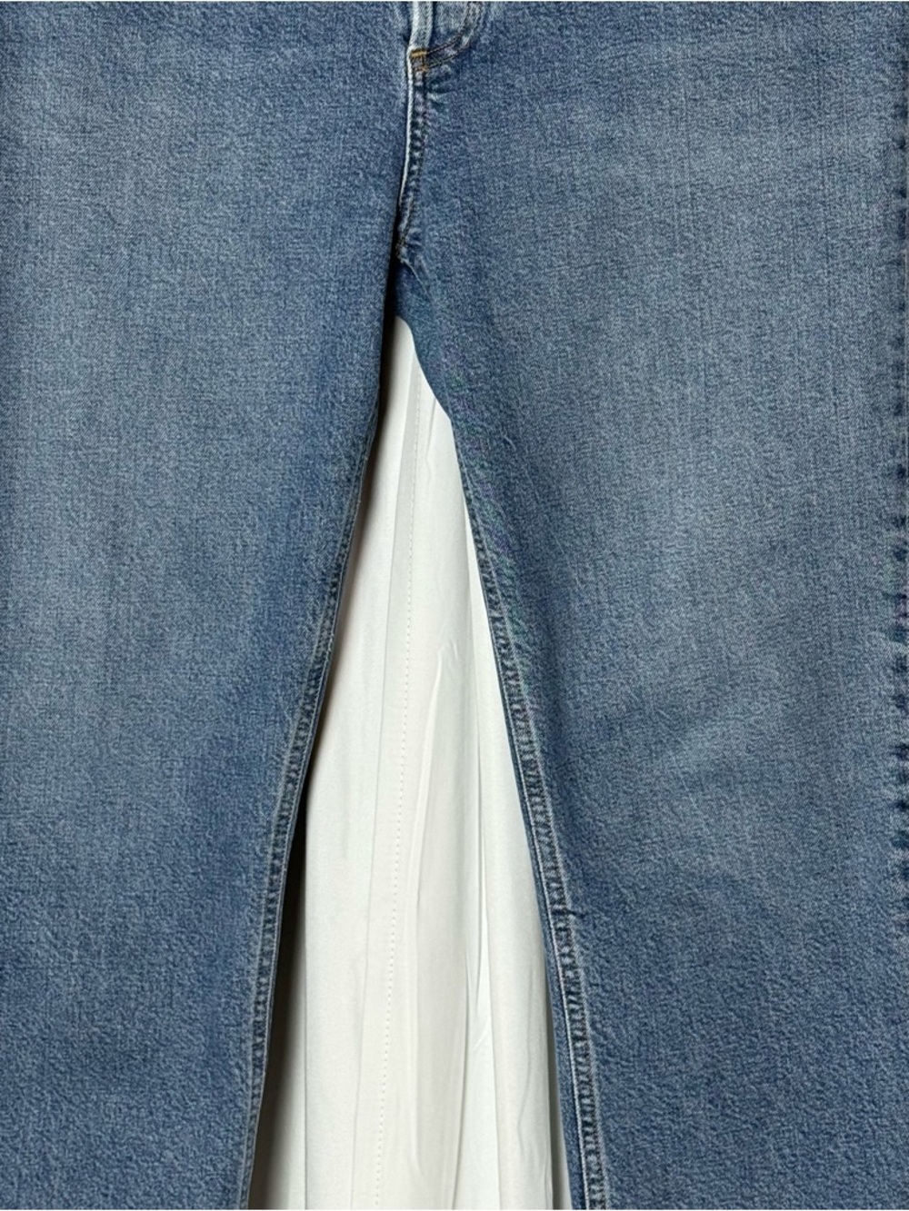 AGOLDE Riley Cropped Jeans High Rise Straight Leg Button Fly 31 - Picture 5 of 16